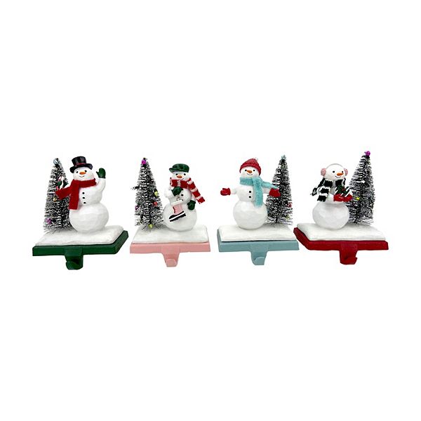 St. Nicholas Square™ Snowman Christmas Stocking Holder Table Decor 4