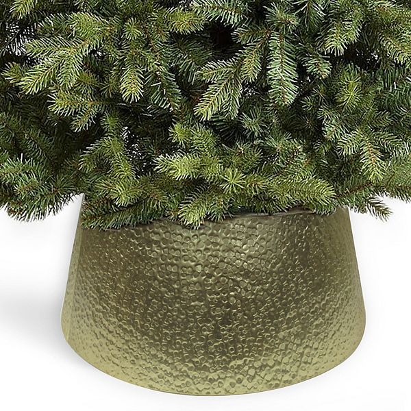 St. Nicholas Square™ Hammered Metallic Christmas Tree Collar