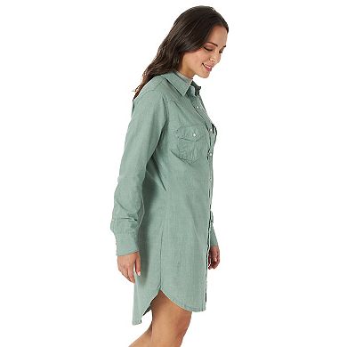 Women's Wrangler Western Shirt Dress