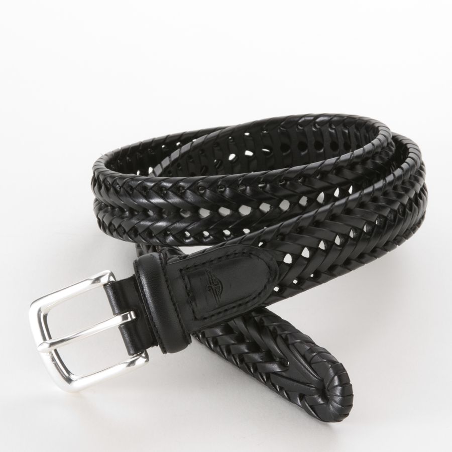 dockers braided leather belt