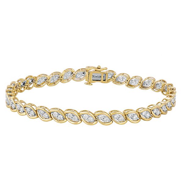 Made For You 10k Gold 2 Carat T.W. Lab-Grown Diamond Bracelet