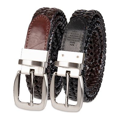 Sonoma Goods For Life® Basket Weave Reversible Faux-Leather Belt