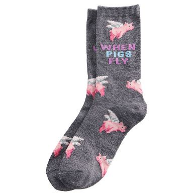 Women's Plant & Animal Novelty Crew Socks