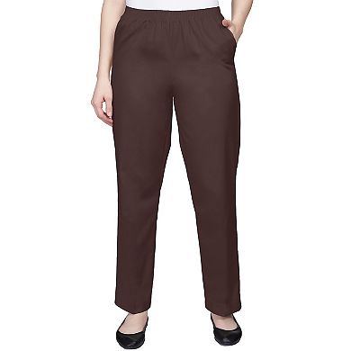 Women's Alfred Dunner Classics Twill Proportioned Pants