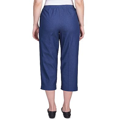 Women's Alfred Dunner Pull-On Denim Capri Pants