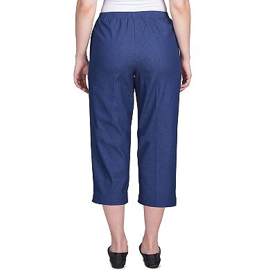 Women's Alfred Dunner Pull-On Denim Capri Pants