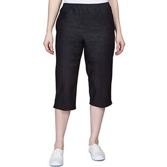 Women's Alfred Dunner Pull-On Denim Capri Pants