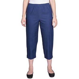 Women's Alfred Dunner Pull-On Denim Capri Pants