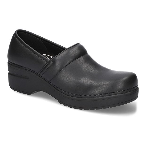 Easy Works by Easy Street Lead Women s Slip Resistant Work Clogs Size 9 XW Black