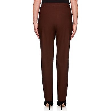 Petite Alfred Dunner Allure Pull On Ankle Pants