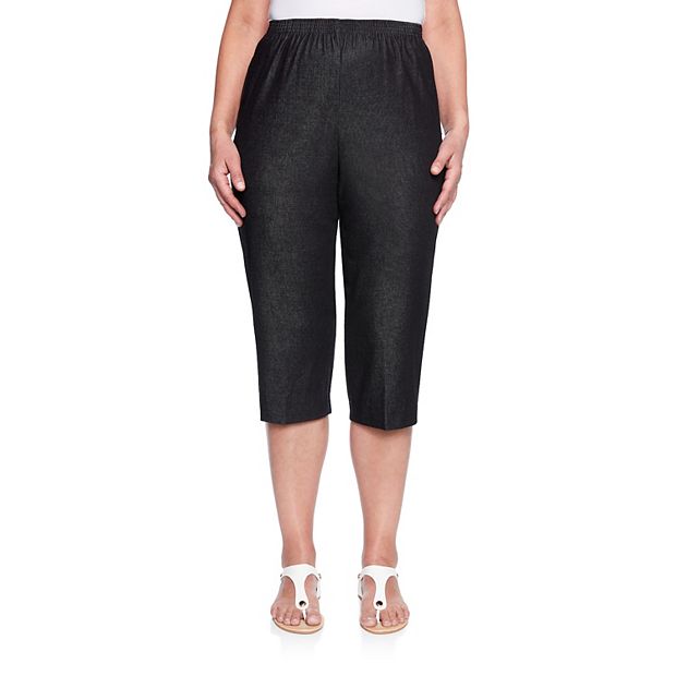 Alfred dunner black denim on sale pants