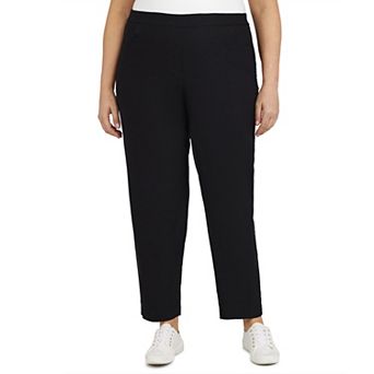 Plus Size Short Alfred Dunner Allure Pull On Ankle Pants
