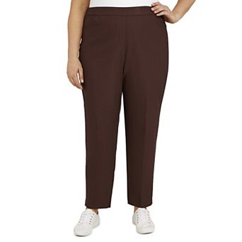Plus Size Short Alfred Dunner Allure Pull On Ankle Pants