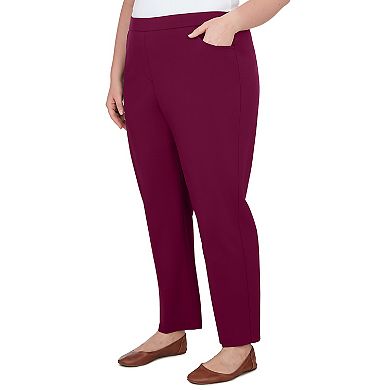 Plus Size Alfred Dunner Allure Pull On Ankle Pants