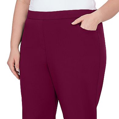 Plus Size Alfred Dunner Allure Pull On Ankle Pants