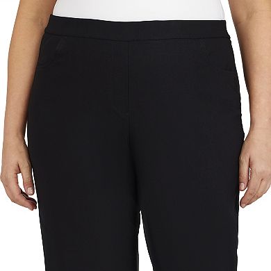 Plus Size Alfred Dunner Allure Pull On Ankle Pants
