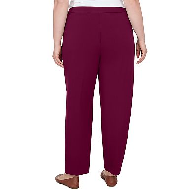 Plus Size Alfred Dunner Allure Pull On Ankle Pants