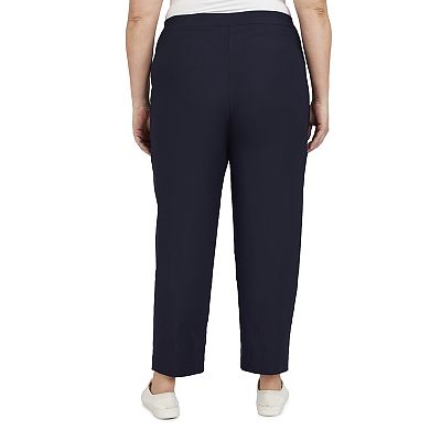 Plus Size Alfred Dunner Allure Pull On Ankle Pants