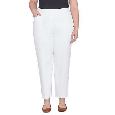 Plus Size Alfred Dunner Allure Pull On Ankle Pants