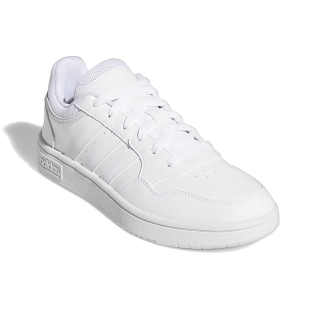 Adidas Women's Hoops 3.0 Low Sneakers (White/Grey/Gum) - Size 6.0 M