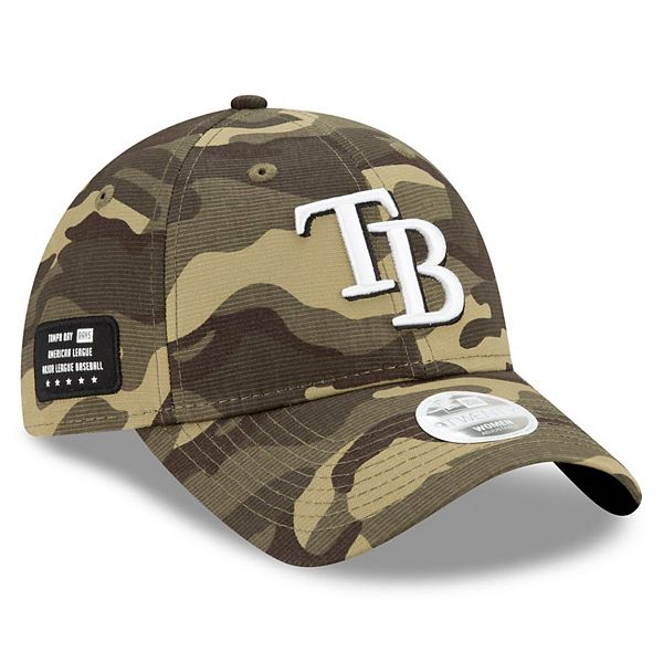 Women S New Era Camo Tampa Bay Rays 21 Armed Forces Day 9twenty Adjustable Hat