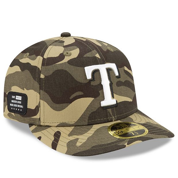 Men's New Era Camo Texas Rangers 2021 Armed Forces Day On-Field