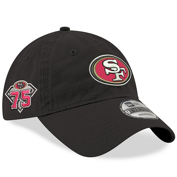 San Francisco 49ers New Era 75th Anniversary Side Patch 59FIFTY Fitted Hat  - Black