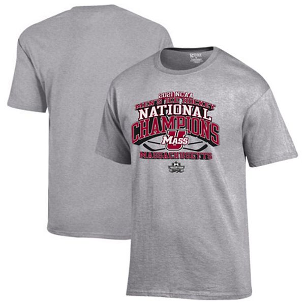 Men's Gray UMass Minutemen 2021 NCAA Men's Ice Hockey National ...