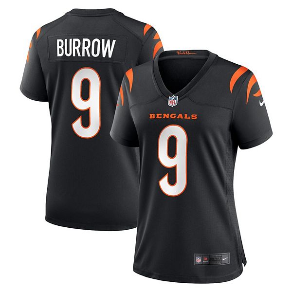 Women's Nike Joe Burrow Black Cincinnati Bengals Team Game Jersey