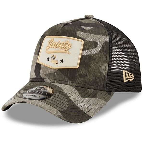 GOLD New Orleans Saints camo New Era 59Fifty Fitted Cap 