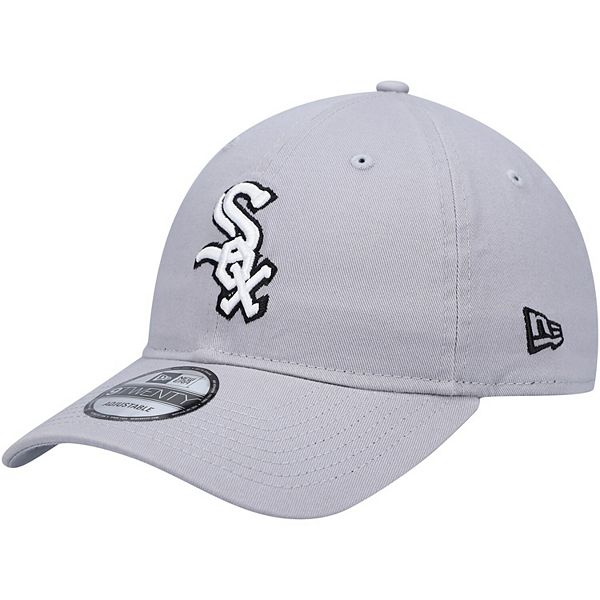 Men's New Era Gray Chicago White Sox Secondary 9TWENTY Adjustable Hat