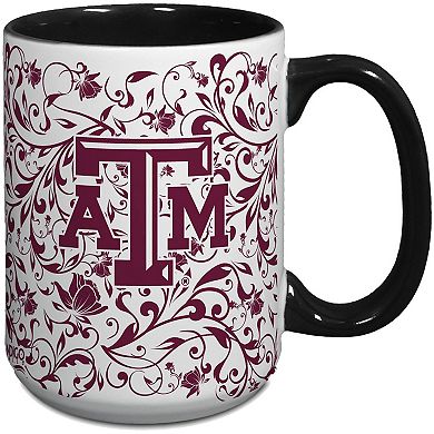 Texas A&M Aggies 15oz. Java Floral Mug