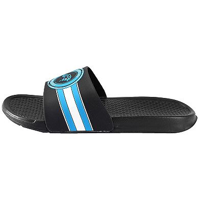 Men's FOCO Carolina Panthers Logo Slide Sandals