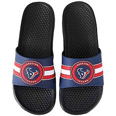 Denver Broncos NFL Mens Colorblock Big Logo Gel Slides