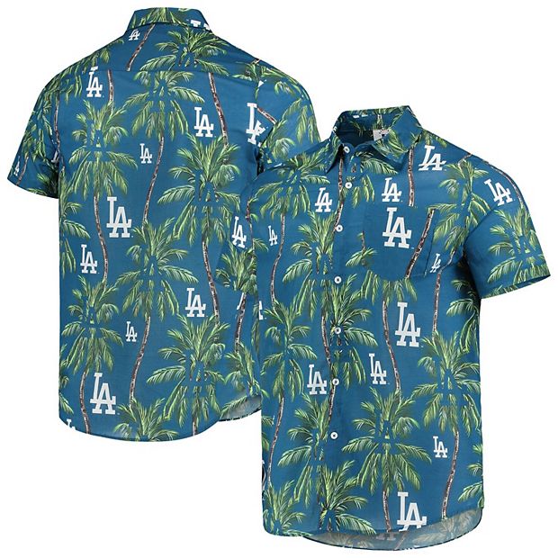 Men's Los Angeles Dodgers Royal Big Logo Button-Up Shirt