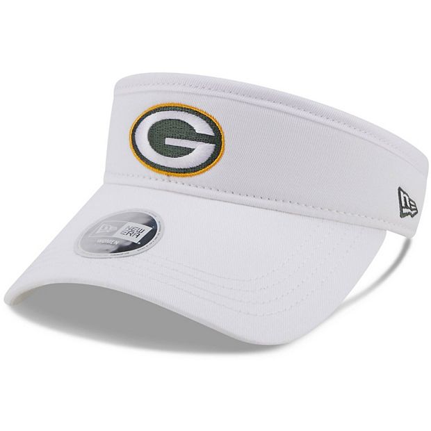 Women's New Era White Green Bay Packers Basic Visor