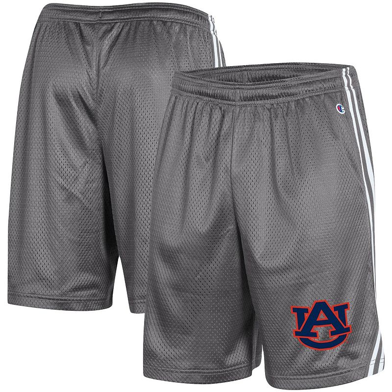 Mens Champion Gray Auburn Tigers Team Lacrosse Shorts, Size: Small, AUB Gr