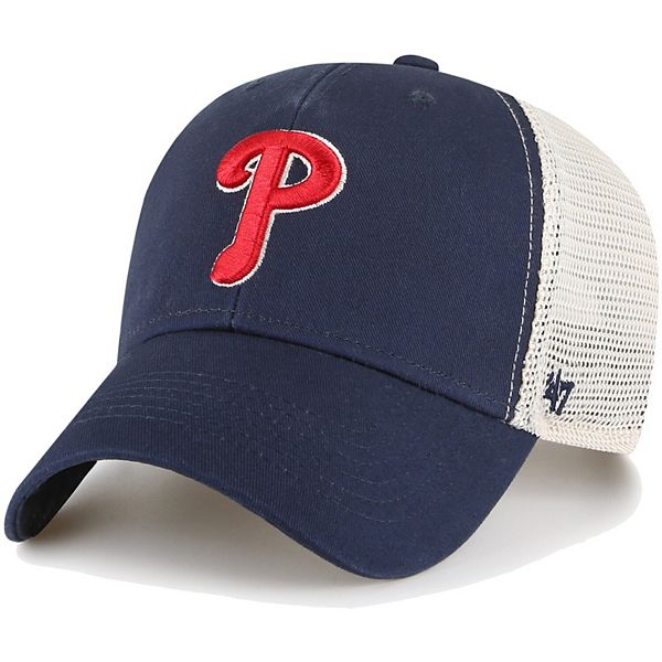 Men's '47 Navy Philadelphia Phillies Union Patch Trucker Adjustable Hat