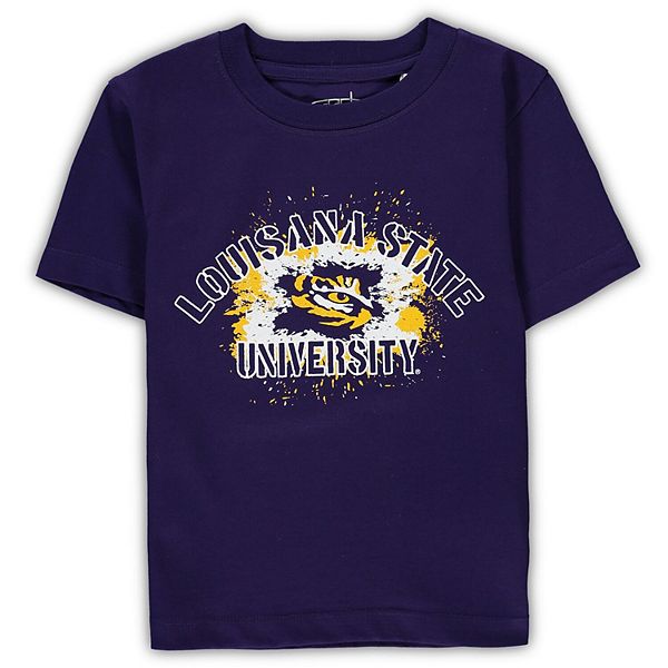 Preschool & Toddler Garb Purple LSU Tigers Splatter Toni TShirt