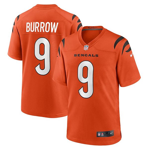 Men's Nike Joe Burrow Orange Cincinnati Bengals Alternate Game Jersey