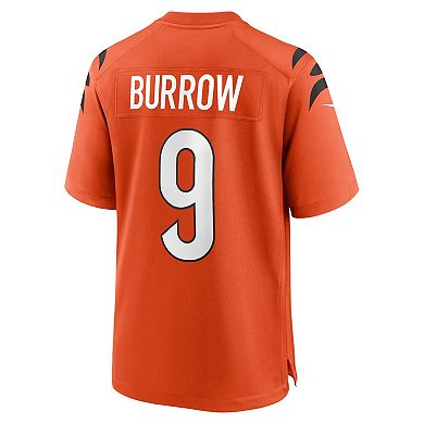 Men's Nike Joe Burrow Orange Cincinnati Bengals Alternate Game Jersey