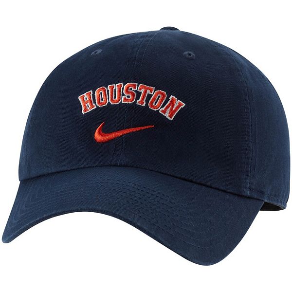 Men's Nike Navy Houston Astros Wordmark Heritage 86 Adjustable Hat