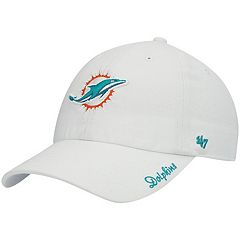 Men's '47 Aqua Miami Dolphins Leather Head Flex Hat Size: Small/Medium