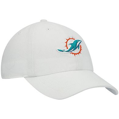 Women's '47 White Miami Dolphins Miata Clean Up Logo Adjustable Hat
