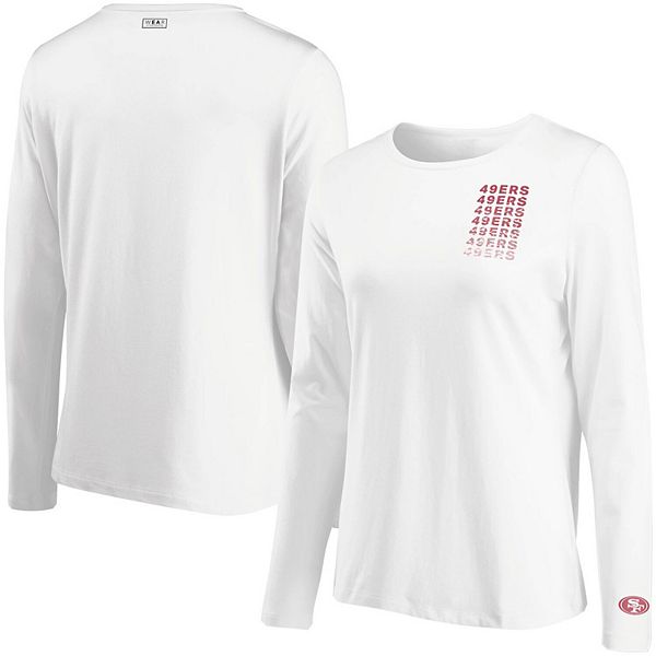 Women's WEAR by Erin Andrews White San Francisco 49ers Repeat Tri