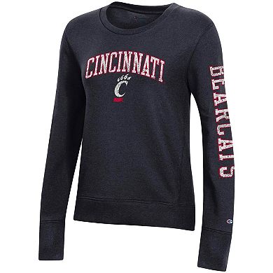 Women's Champion Black Cincinnati Bearcats University 2.0 Fleece Sweatshirt