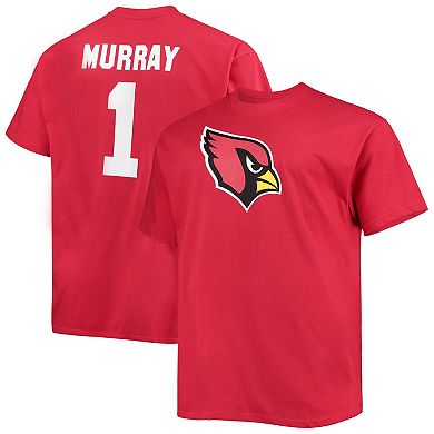 Men's Fanatics Branded Kyler Murray Cardinal Arizona Cardinals Big & Tall Player Name & Number T-Shirt