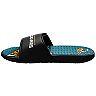 Men's FOCO Jacksonville Jaguars Wordmark Gel Slide Sandals