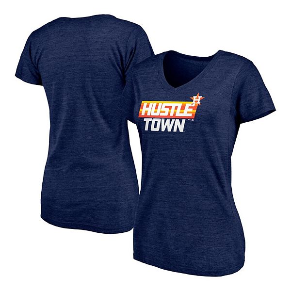 Fanatics Women's Navy Houston Astros Hometown Hustle Town Tri-Blend V-Neck  T-shirt - Macy's