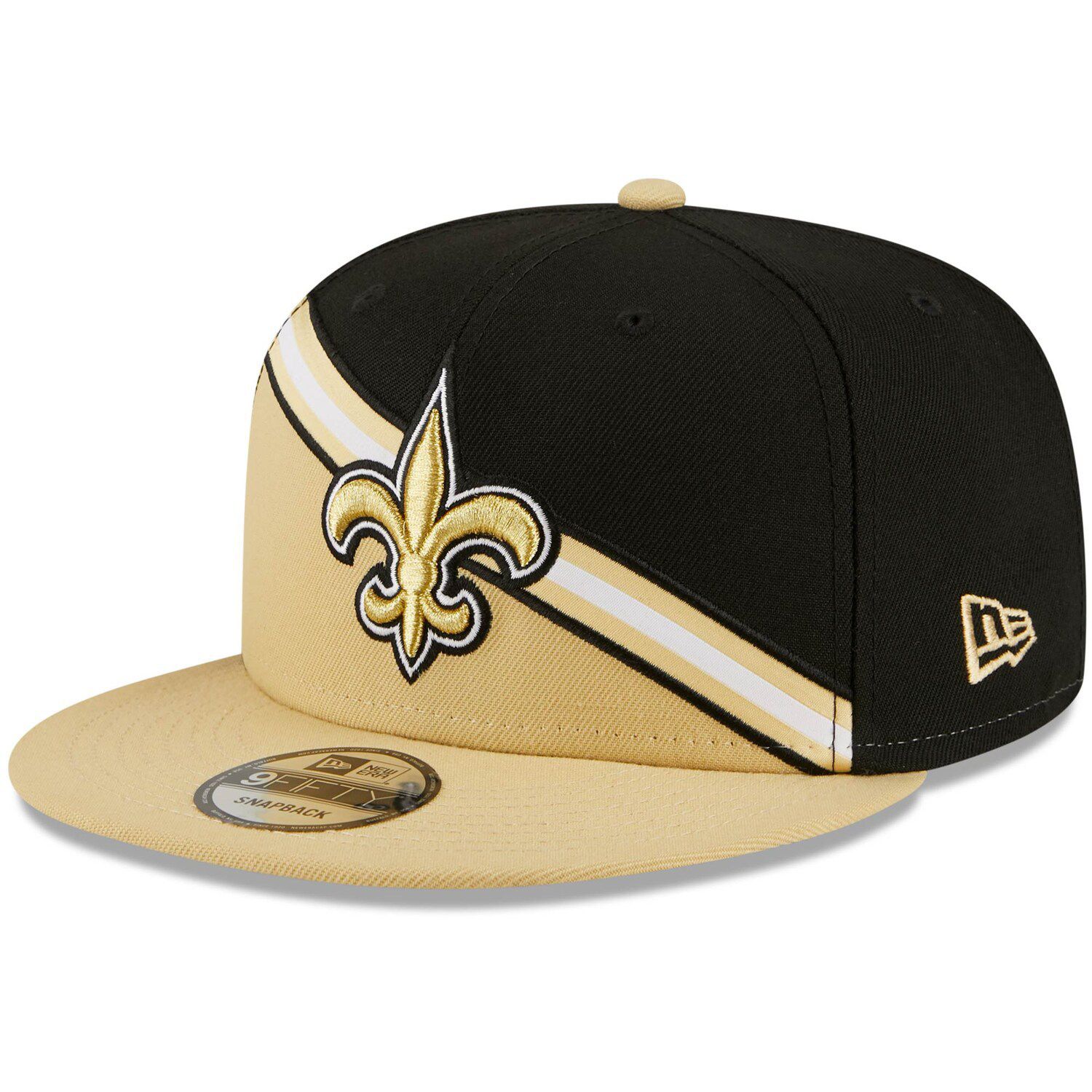 KTZ New Orleans Saints Faux-Leather 9Fifty Snapback Cap in Black for Men